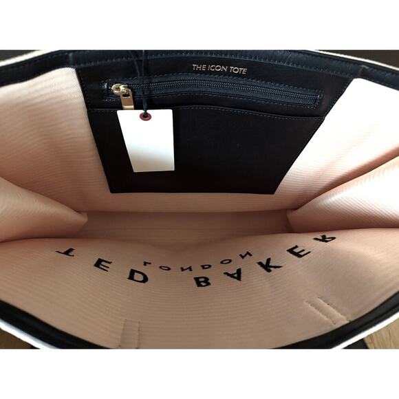 NEW! Ted Baker London Women's Icon Raffia Tote Bag w/ Ted Baker Embroidered Logo - Picture 5 of 6